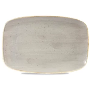 Churchill Stonecast Grey Oblong Chefs' Plate 15.7 x 23.7cm/6.13 x 9.31"
