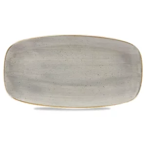 Churchill Stonecast Grey Oblong Chefs' Plate 18.9 x 35.5cm/7.44 x 13.94"