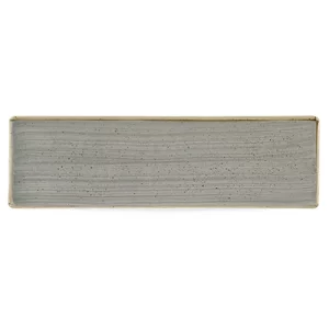 Churchill Stonecast Grey Oblong Plate 29.5 x 8.8cm/11.61 x 3.46"