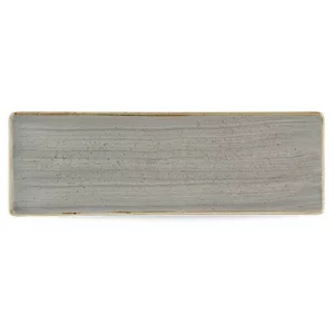 Churchill Stonecast Grey Oblong Plate 32.3 x 10.5cm/12.72 x 4.13"