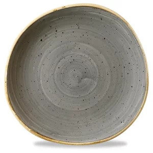 Churchill Stonecast Grey Round Trace Plate 21cm/8.25"