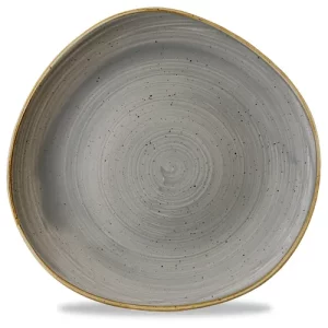 Churchill Stonecast Grey Round Trace Plate 28.6cm/11.25"