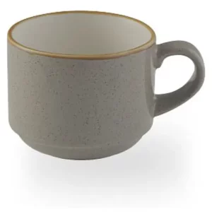 Churchill Stonecast Grey Stacking Cup 227ml/8oz