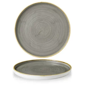 Churchill Stonecast Grey Walled Plate 21cm/8.25"