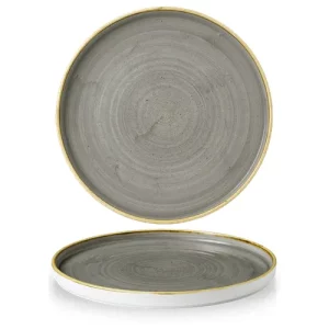 Churchill Stonecast Grey Walled Plate 26cm/10.19"