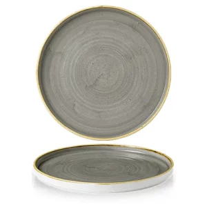 Churchill Stonecast Grey Walled Plate 27.5cm/10.75"
