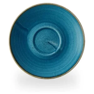 Churchill Stonecast Java Blue Cafe Cappuccino Saucer 15.6cm/6.25"