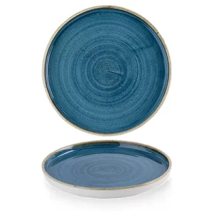 Churchill Stonecast Java Blue Walled Plate 26cm/10.19"