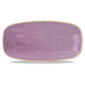 Churchill Stonecast Lavender Oblong Chefs' Plate 15.3 x 29.8cm/6 x 11.69"