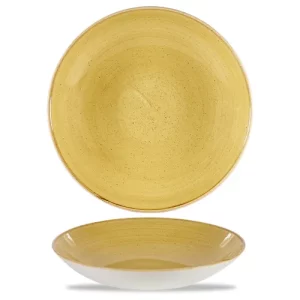 Churchill Stonecast Mustard Coupe Large Bowl 2.5L/84.5oz