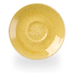 Churchill Stonecast Mustard Espresso Saucer 11.8cm/4.5"