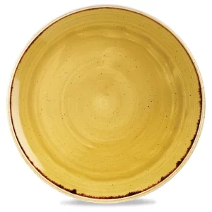 Churchill Stonecast Mustard Evolve Coupe Plate 32.4cm/12.75"