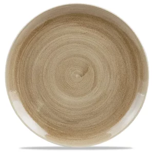 Churchill Stonecast Patina Antique Taupe Coupe Evolve Plate 32.4cm/12.75"