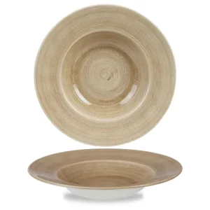 Churchill Stonecast Patina Antique Taupe Profile Wide Rim Bowl Large 468ml/10oz