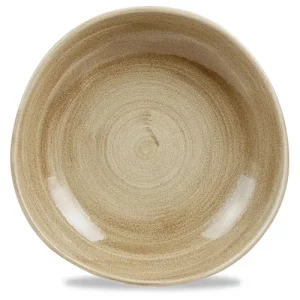 Churchill Stonecast Patina Antique Taupe Round Trace Bowl 1.1L/38.71oz
