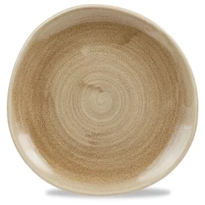 Churchill Stonecast Patina Antique Taupe Round Trace Plate 21cm/8.25"