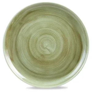 Churchill Stonecast Patina Burnished Green Evolve Coupe Plate 32.4cm/12.75"