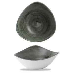 Churchill Stonecast Patina Burnished Green Lotus Bowl 370ml/13.02oz