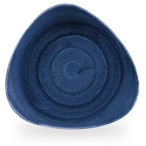 Churchill Stonecast Patina Cobalt Blue Lotus Plate 22.9cm/9"