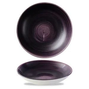 Churchill Stonecast Patina Deep Purple Evolve Coupe Bowl 1136ml/40oz