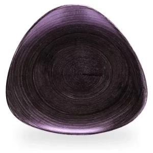 Churchill Stonecast Patina Deep Purple Lotus Plate 22.9cm/9"