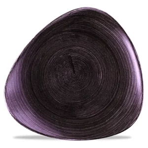 Churchill Stonecast Patina Deep Purple Lotus Plate 26.5cm/10.5"
