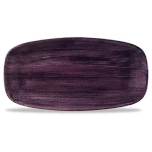 Churchill Stonecast Patina Deep Purple Oblong Chefs' Plate 35.5 x 18.9cm/13.88 x 7.38"