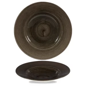 Churchill Stonecast Patina Iron Black Profile Wide Rim Bowl Large 192ml/6.5oz