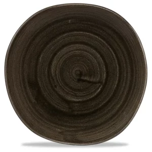 Churchill Stonecast Patina Iron Black Round Trace Plate 21cm/8.25"