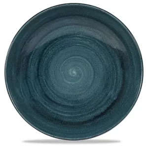 Churchill Stonecast Patina Rustic Teal Evolve Coupe Bowl 1183ml/40oz