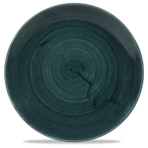 Churchill Stonecast Patina Rustic Teal Evolve Coupe Plate 21.7cm/8.5"