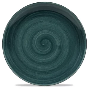 Churchill Stonecast Patina Rustic Teal Evolve Coupe Plate 26cm/10.19"