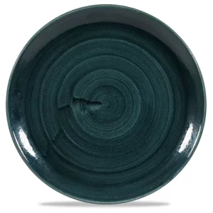 Churchill Stonecast Patina Rustic Teal Evolve Coupe Plate 28.8cm/11.31"