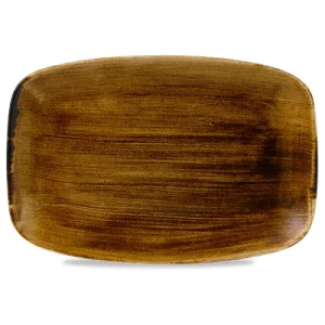 Churchill Stonecast Patina Vintage Copper Oblong Chefs' Plate 19.9 x 30cm/7.81 x 11.75"