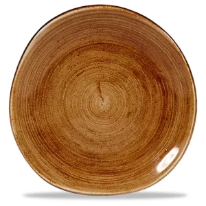 Churchill Stonecast Patina Vintage Copper Round Trace Plate 18.6cm/7.31"