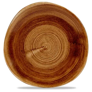 Churchill Stonecast Patina Vintage Copper Round Trace Plate 21cm/8.25"
