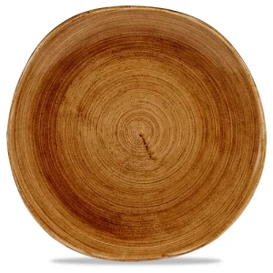 Churchill Stonecast Patina Vintage Copper Round Trace Plate 26.4cm/10.38"