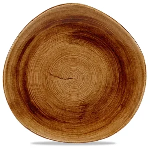 Churchill Stonecast Patina Vintage Copper Round Trace Plate 28.6cm/11.25"