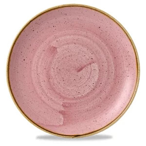 Churchill Stonecast Petal Pink Evolve Coupe Plate 21.7cm/8.5"