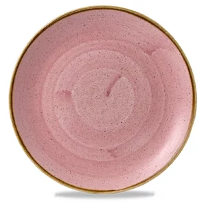 Churchill Stonecast Petal Pink Evolve Coupe Plate 26cm/10.19"