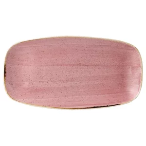 Churchill Stonecast Petal Pink Oblong Chefs' Plate 18.9 x 35.5cm/7.44 x 13.94"