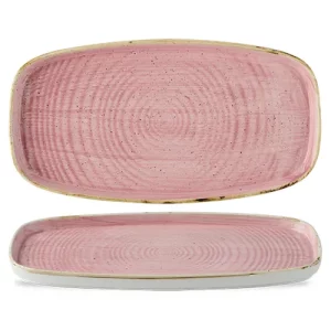 Churchill Stonecast Petal Pink Oblong Chefs' Plate 30 x 15.4cm/11.75 x 6"