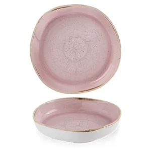 Churchill Stonecast Petal Pink Organic Walled Bowl 20cm/7.8125"