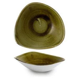 Churchill Stonecast Plume Olive Lotus Bowl 260ml/9oz