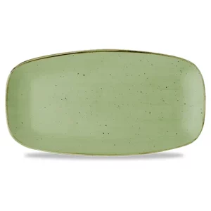 Churchill Stonecast Sage Green Oblong Chefs' Plate 29.8 x 15.3cm/11.75 x 6"
