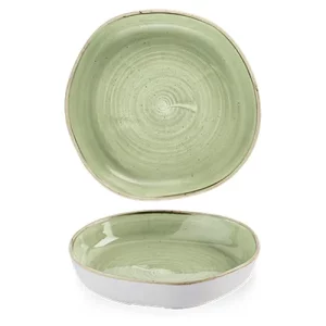 Churchill Stonecast Sage Green Organic Walled Bowl 20cm/7.80"