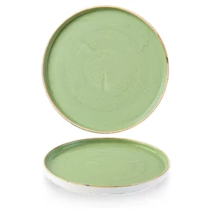 Churchill Stonecast Sage Green Walled Plate 26cm/10.25"