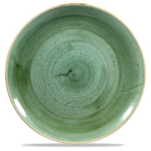 Churchill Stonecast Samphire Green Evolve Coupe Plate 35.5 x 18.9cm/13.88 x 7.38"