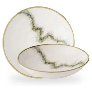 Churchill Stonecast Spice Barley White Evolve Coupe Bowl 1183ml/40oz