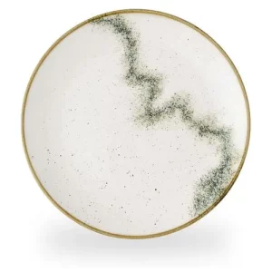 Churchill Stonecast Spice Barley White Evolve Coupe Plate 22cm/8.67"